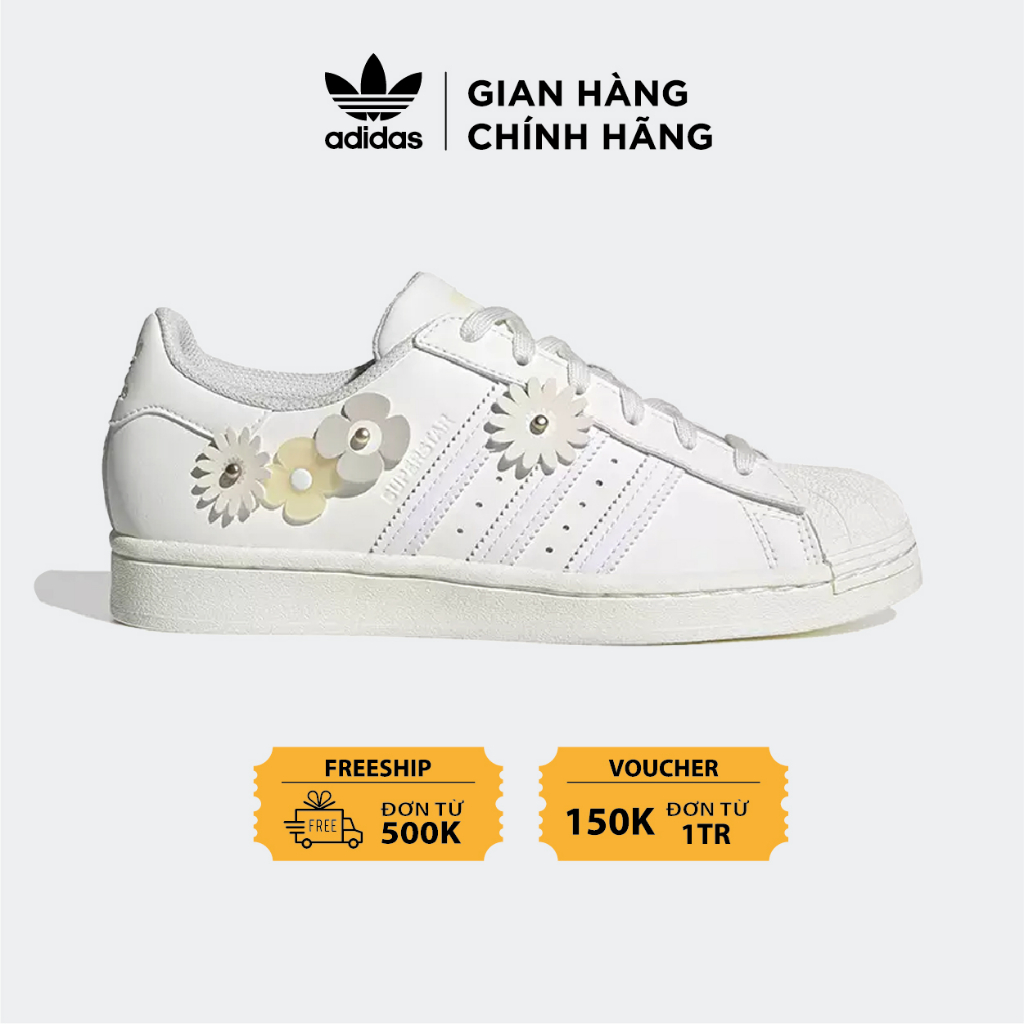 Giày adidas superstar beige GX2172