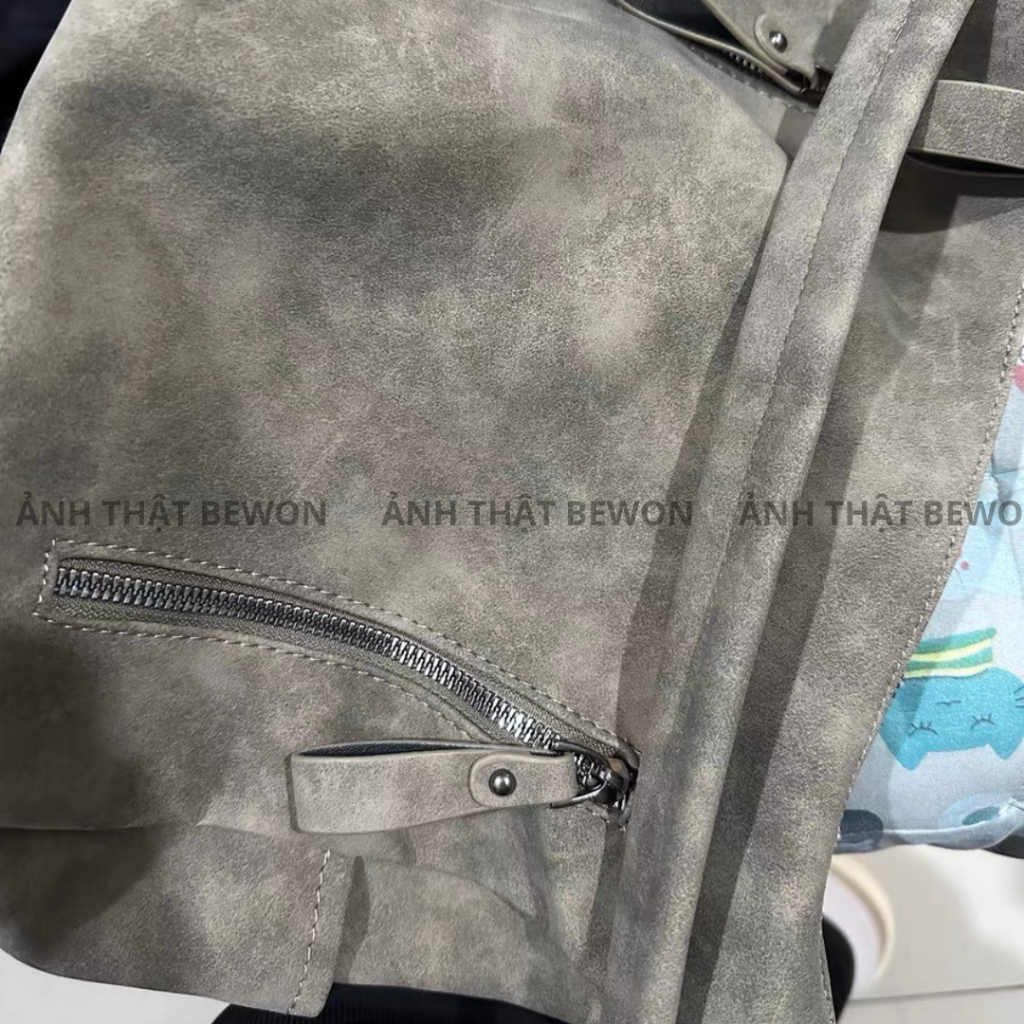 Túi đeo vai Bewon Túi đeo chéo chất liệu da Túi đeo vai phong cách Streetwear Túi tote đi học T008