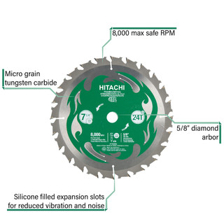 Lưỡi cưa gỗ 185mm hitachi 115429