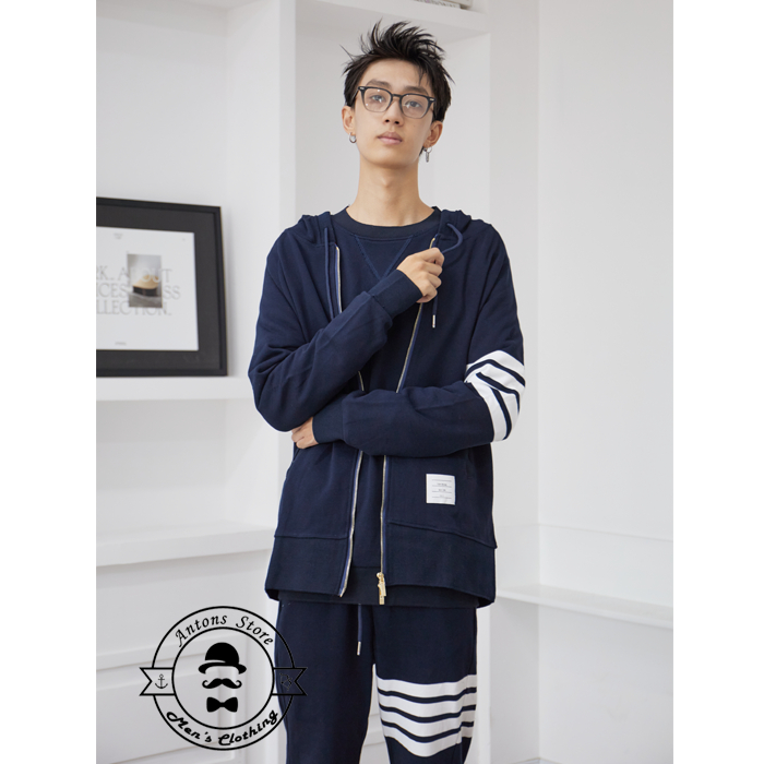 Áo nỉ Hoodie Zip  4 Vạch