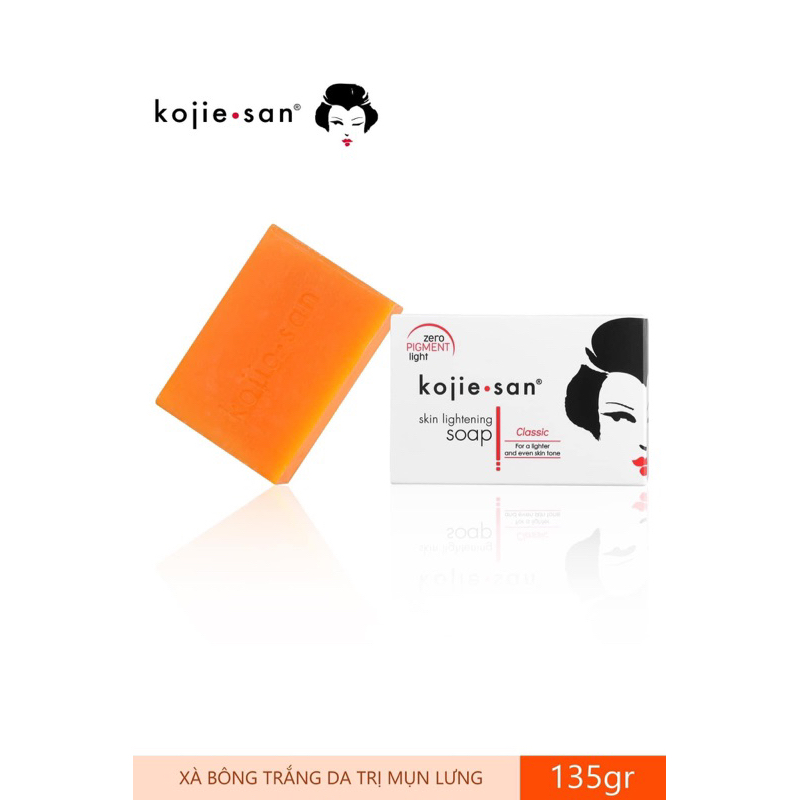 Kojiesan Skin Lightening Soap Trắng da(135g) MUA TẶNG KÈM TÚI LƯỚI TẠO BỌT