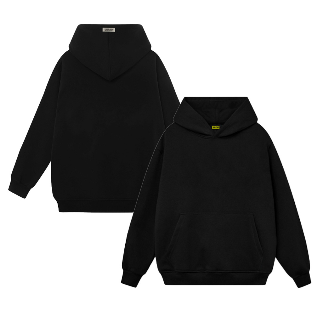 Áo Hoodie Local Brand Unisex LUCID Basic Nam Nữ Nỉ Bông Mũ 2 Lớp