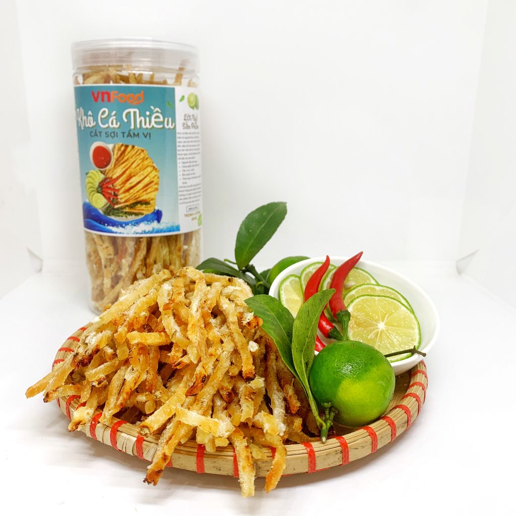 Khô Cá Thiều Que Cắt Sợi Tẩm Vị 300-500Gr | Đồ Ăn Vặt VnFood | Khô Cá Ăn Vặt