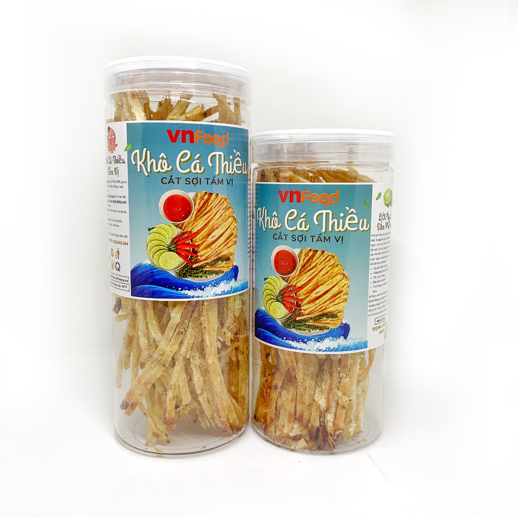 Khô Cá Thiều Que Cắt Sợi Tẩm Vị 300-500Gr | Đồ Ăn Vặt VnFood | Khô Cá Ăn Vặt