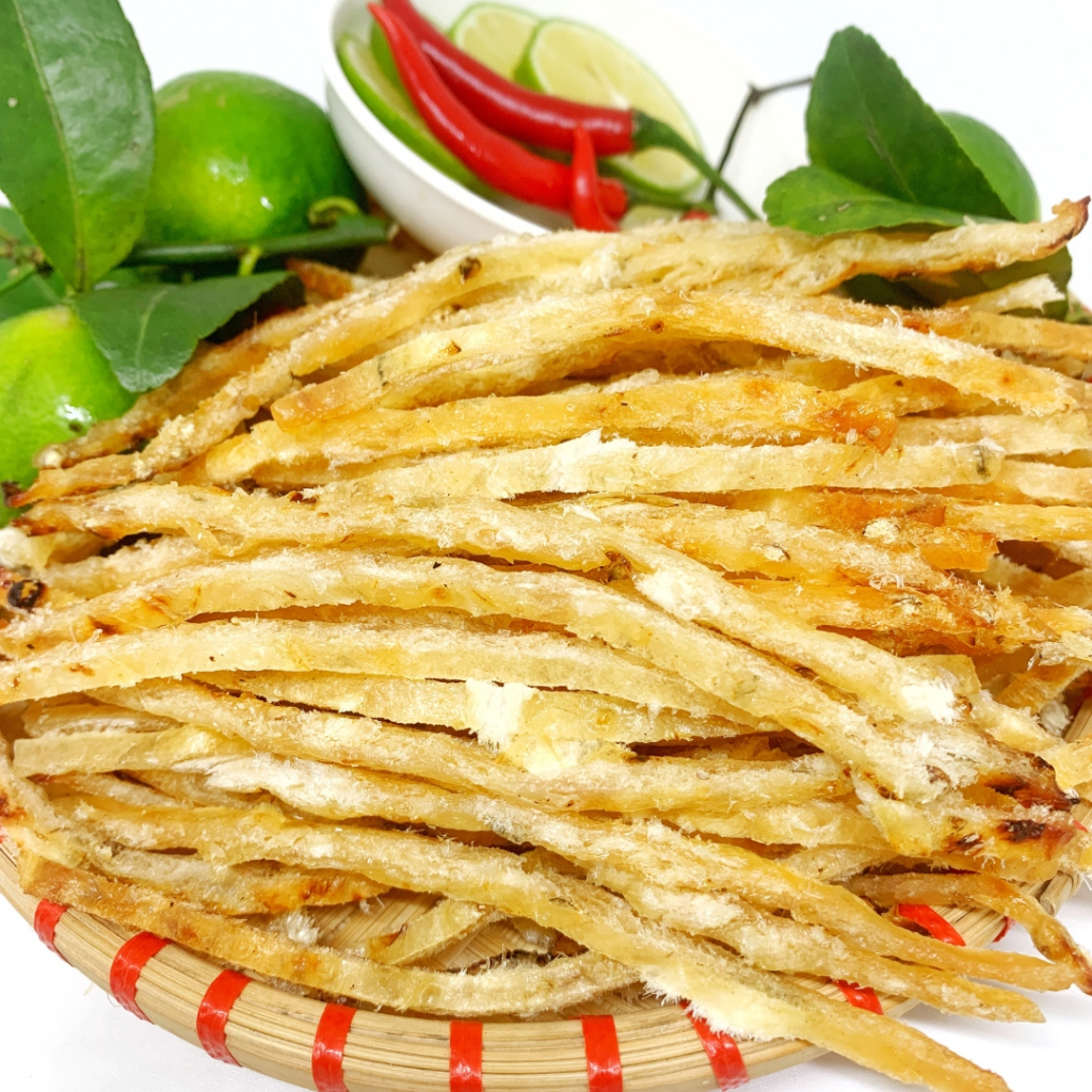 Khô Cá Thiều Que Cắt Sợi Tẩm Vị 300-500Gr | Đồ Ăn Vặt VnFood | Khô Cá Ăn Vặt