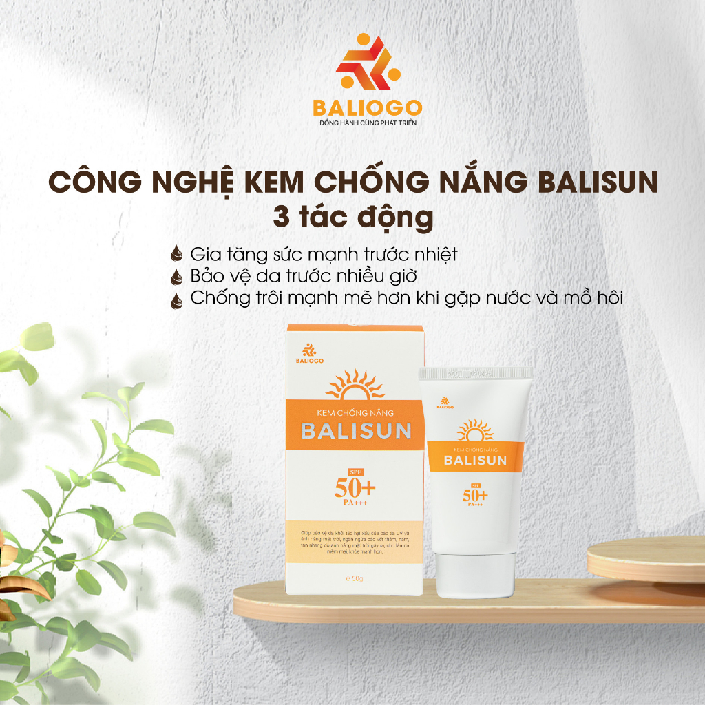 Kem chống nắng trắng da dành cho mọi loại da BaliSun SPF 50+, PA ++++