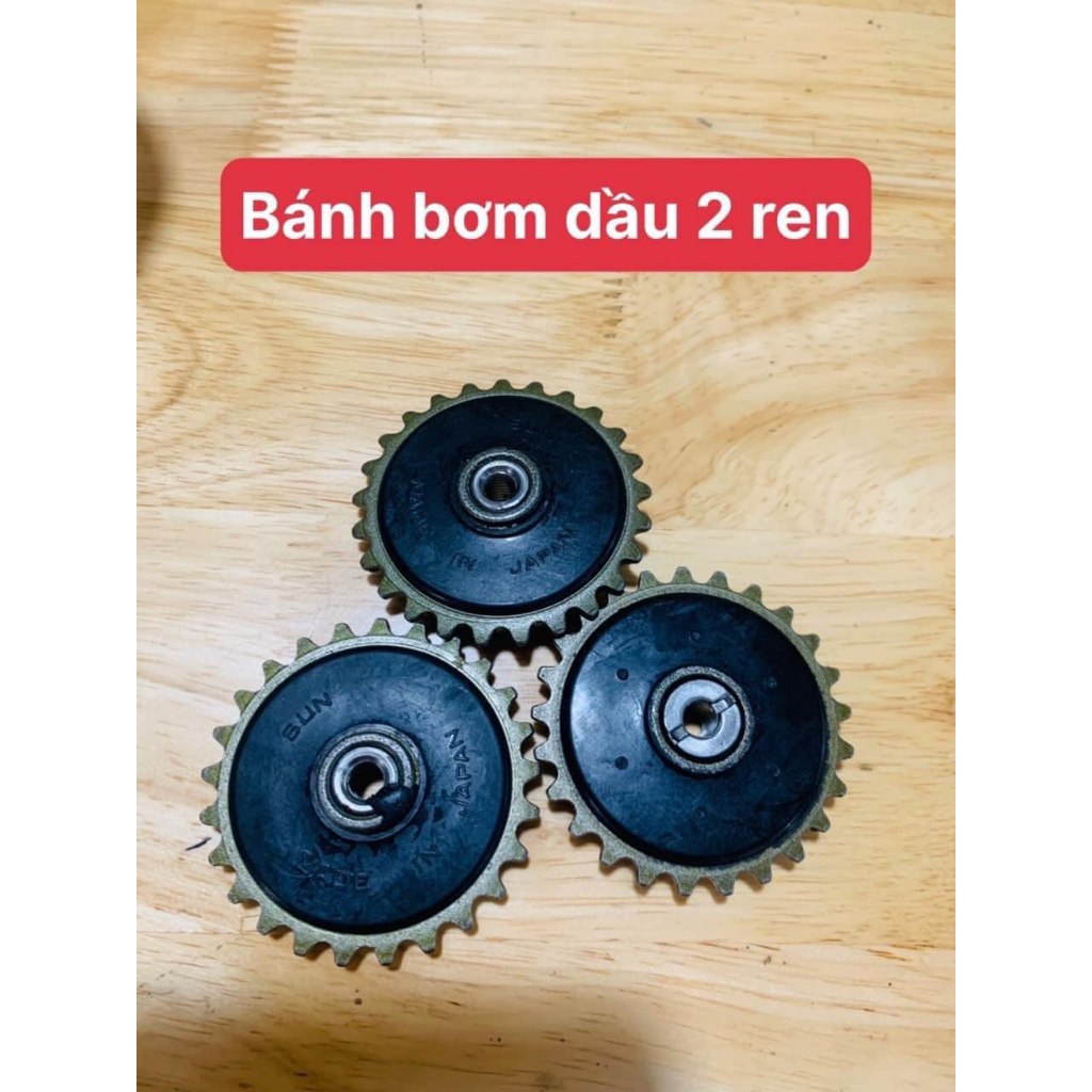 Bánh răng bơm nhớt dream wave 2 đầu răng