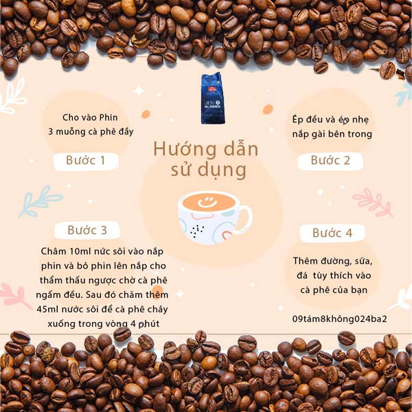 Cà phê rang xay Số 3 - Bảo Minh - Bịch 500gr