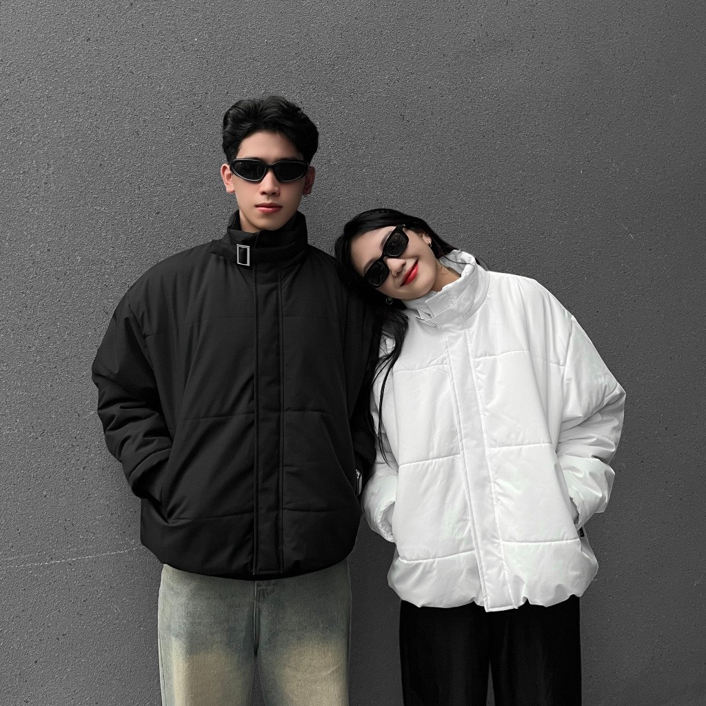 ( TẶNG KÈM MŨ) Áo Khoác Phao CHIDORI, Áo phao béo nam nữ unisex form boxy, Local Brand CHIDORI Siêu ấm cho mùa đông