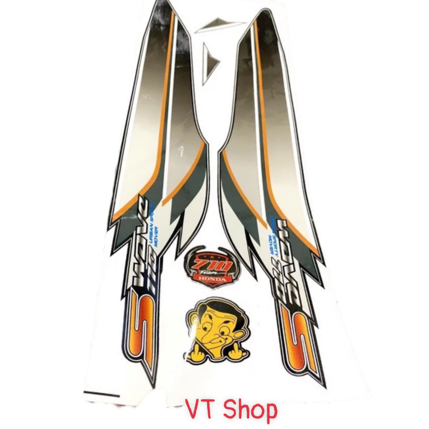 Tem Ròi Wave anlpha Mẫu WaveS Cánh Chim Dán Cho Các Đời Xe 50-100-110cc,Tem 3 Lớp Cực Xin Chống Nước-Chống Phai Màu