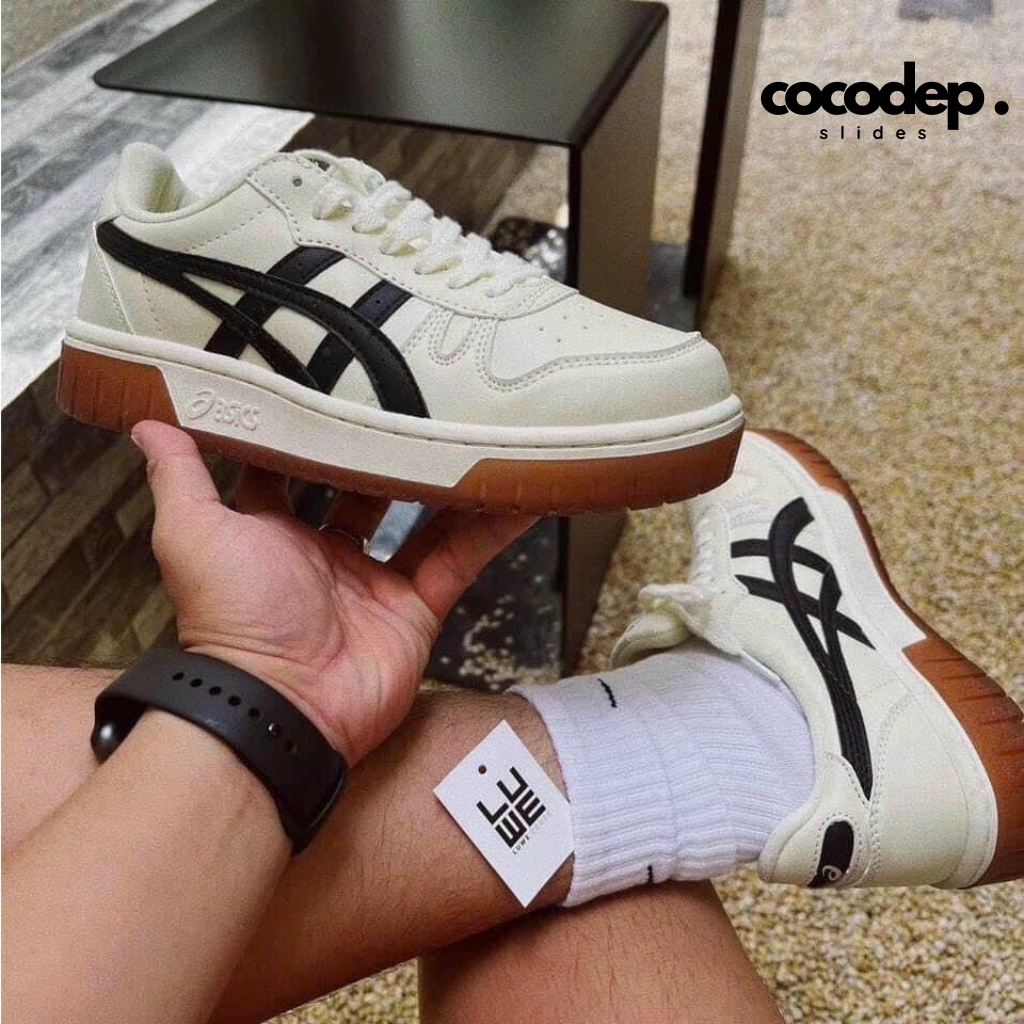 "Chính Hãng" Giày thể thao Asics Court MZ Cream Black Đế Gum Nam Nữ Cao Cấp, Lên Chân Cực Đẹp Thời Trang Hot 2023'