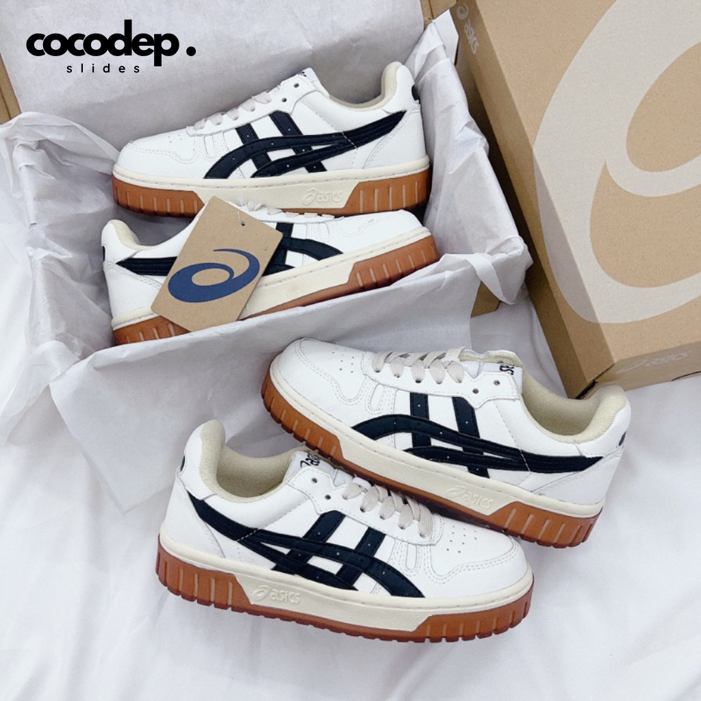 "Chính Hãng" Giày thể thao Asics Court MZ Cream Black Đế Gum Nam Nữ Cao Cấp, Lên Chân Cực Đẹp Thời Trang Hot 2023'