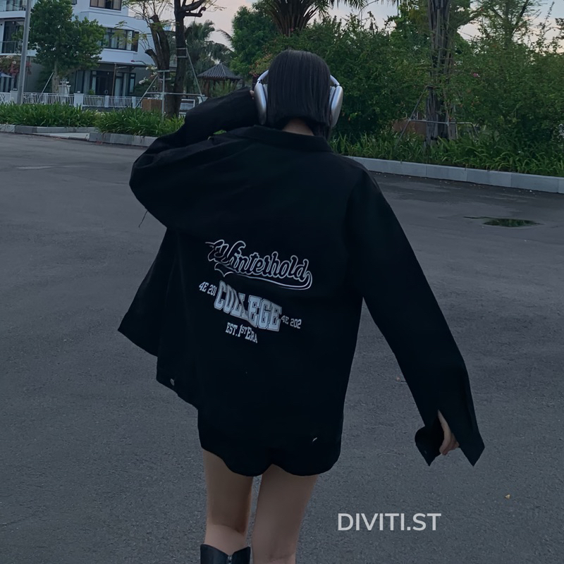 Áo khoác jean college