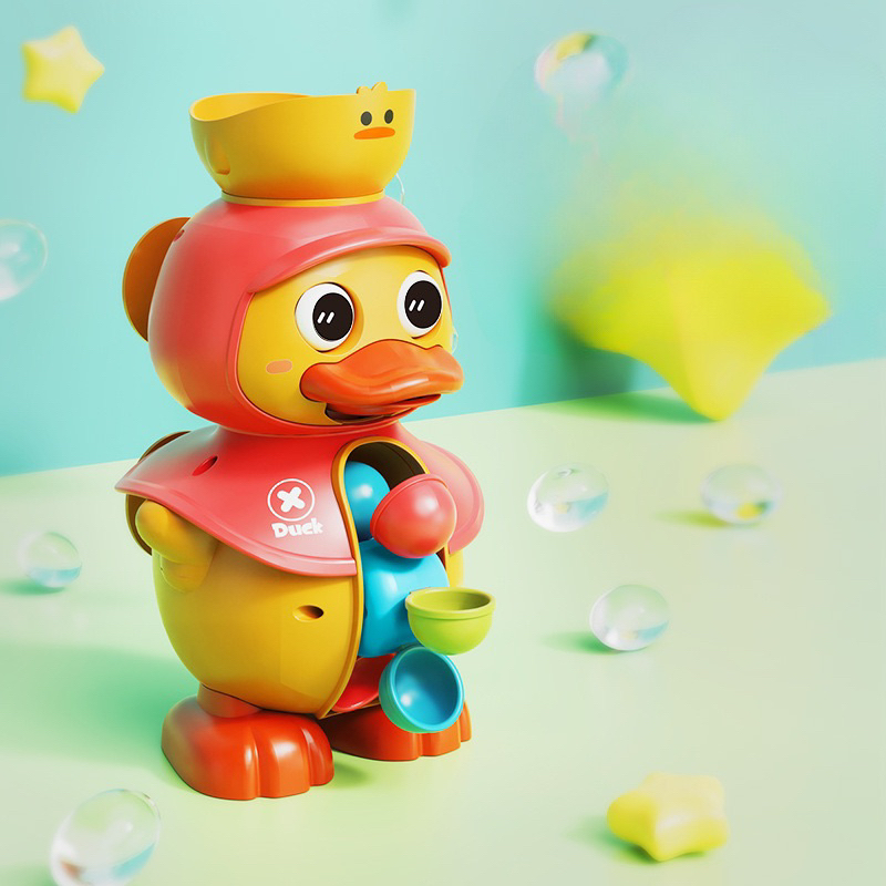Đồ Chơi Vịt Bánh Xe Nước - Đồ Chơi Nhà Tắm Vui Nhộn Cho Bé LAHAKIDS