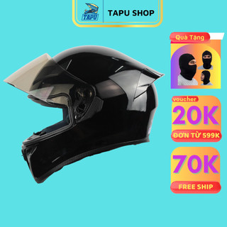 [CHÍNH HÃNG] MŨ BẢO HIỂM FULLFACE ROYAL M138B ĐEN BÓNG - Tapu Shop Helmet