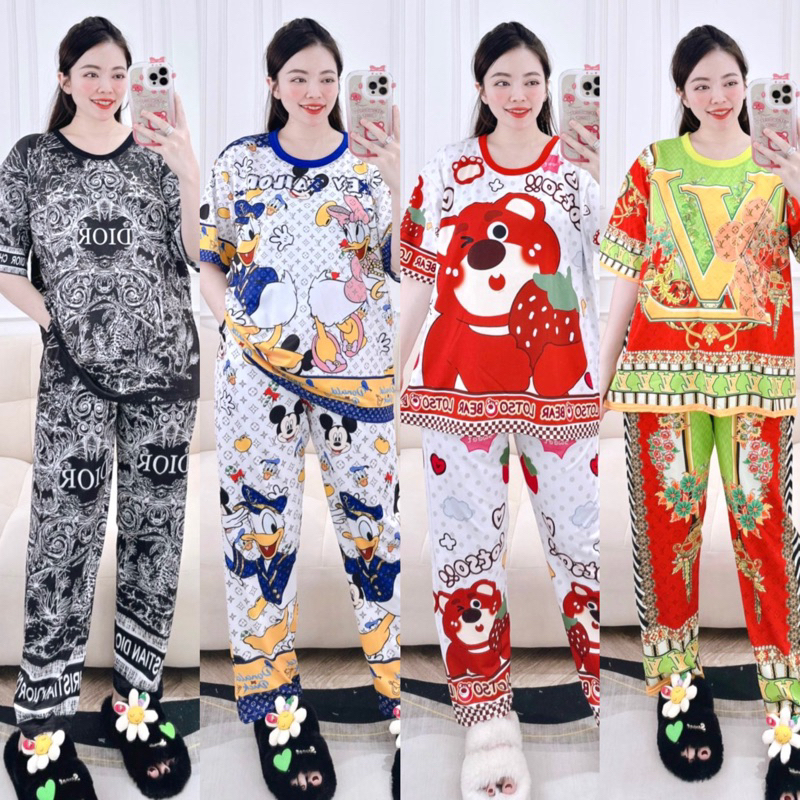 BỘ TAY NGẮN CỔ TRÒN THUN LẠNH