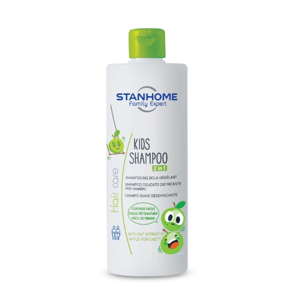 Dầu Gội Xả Cho Bé 3 Tuổi Trở Lên Hương Táo STANHOME Kids Shampoo Không Xà Phòng Diu Nhẹ An Toàn Cho Da Dầu Trẻ 200ML