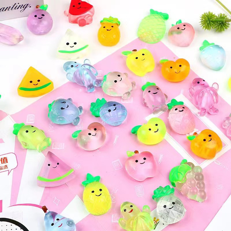 Mochi Thú Trong Suốt Cute Nhiều Mẫu, Đồ Chơi Bóp Tay Giảm Stress Cho Bé