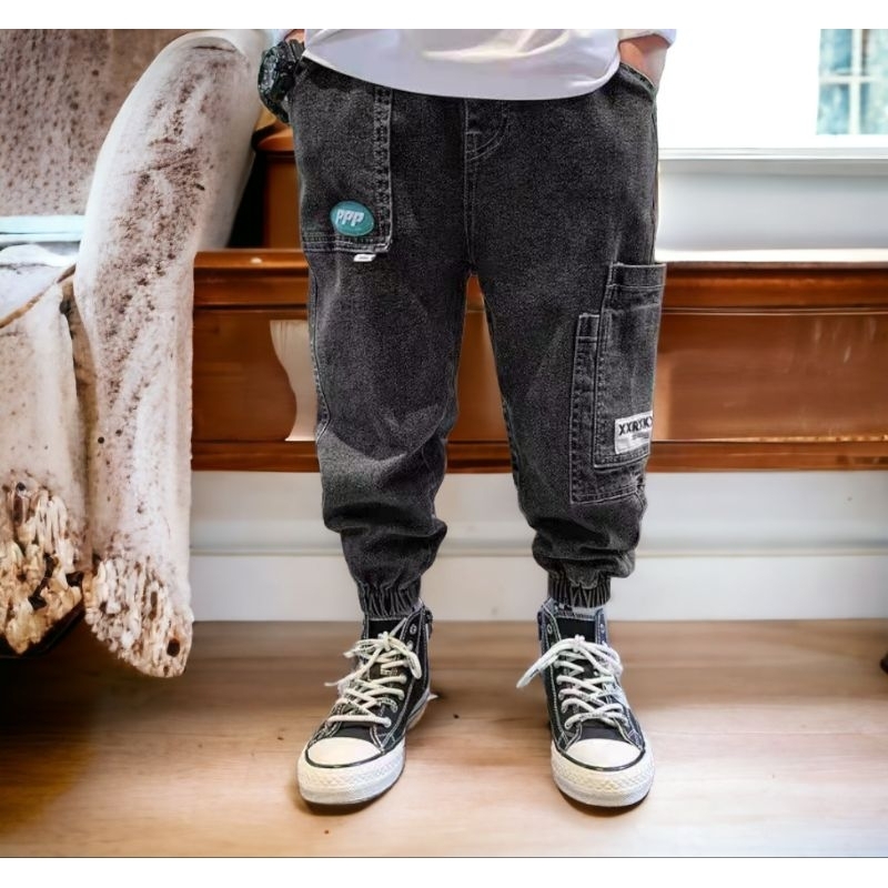 Quần jeans dài bé trai sz 19_55kg , quần bò dài bé trai chất mềm co giãn