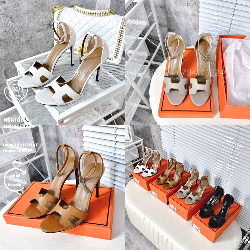 Sandal Hm gót nhọn 9p fullbox