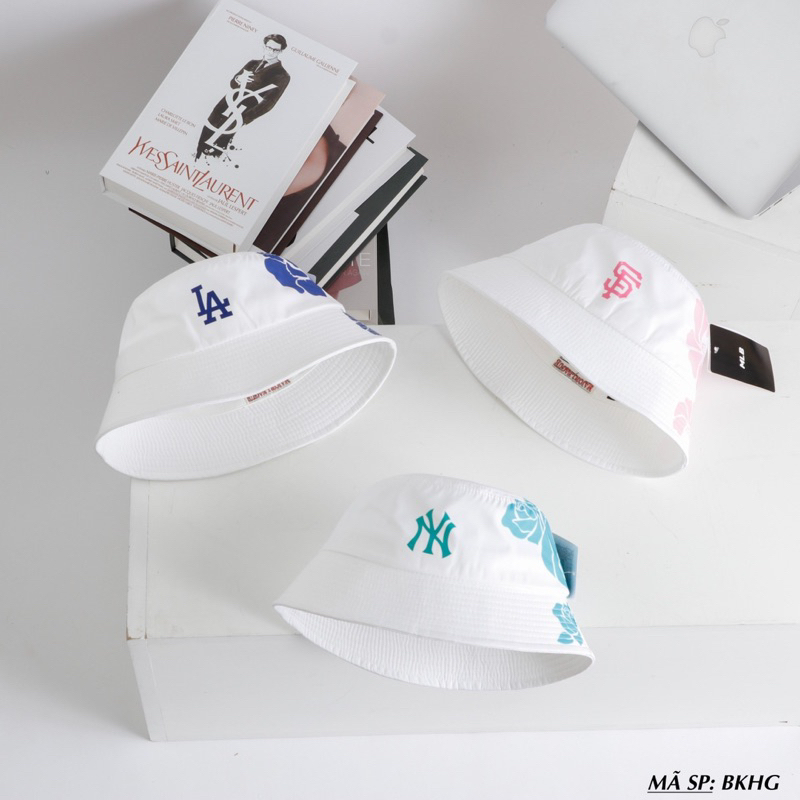 #𝗖𝗼́ 𝗸𝗶𝗲̂̉𝗺 𝗵𝗮̀𝗻𝗴 Mũ nón bucket rách phong cách vải dù logo in trên nền vải VNXK xukacapbeauty