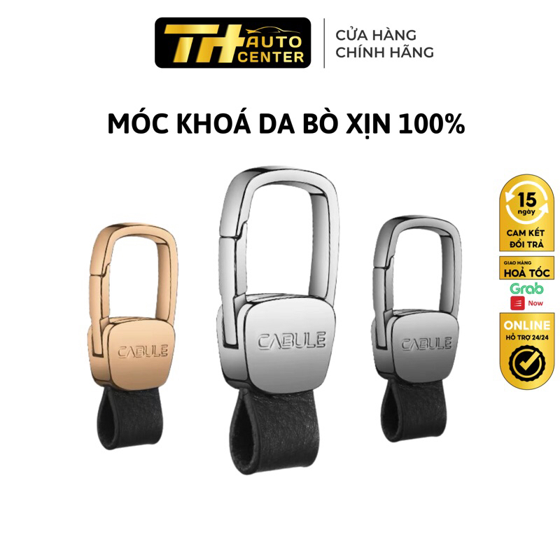 Móc khoá da boc CABULE Cao Cấp - Móc chìa khoá đa năng thanh lịch