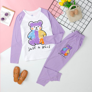 Bộ dài tay bé gái Janeshop, bộ thun cotton bé gái lớn size đại 20-49kg, mẫu mới nhất