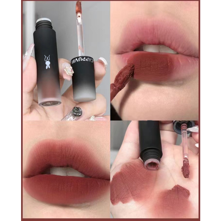 CAPPUVINI Son Kem Thỏ Đen Trắng - Dòng cao cấp son môi