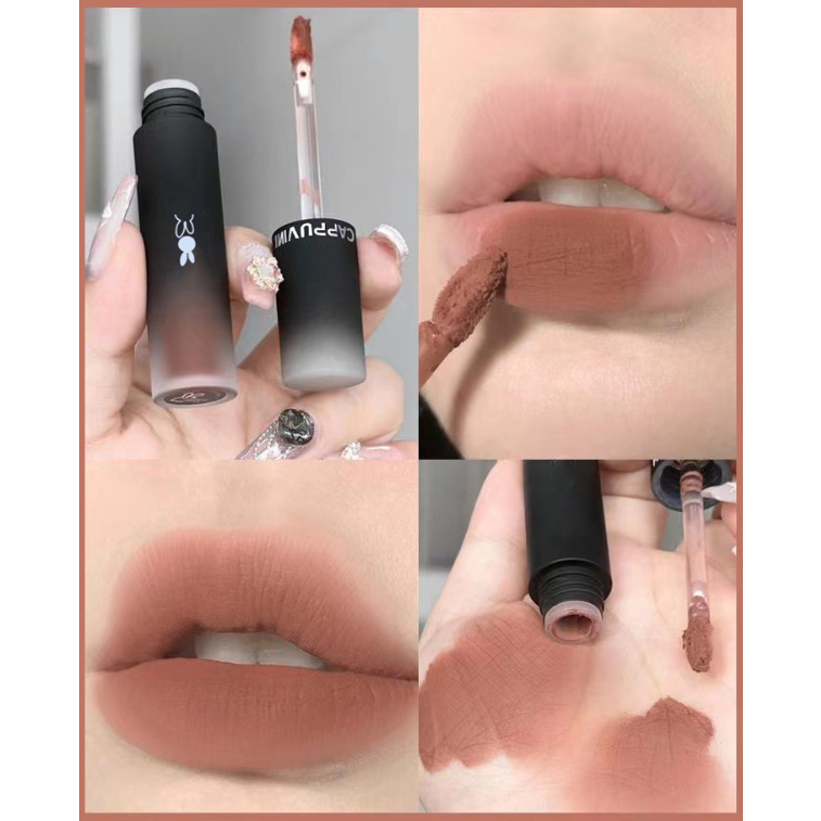 CAPPUVINI Son Kem Thỏ Đen Trắng - Dòng cao cấp son môi