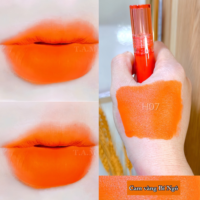 Cam vàng son TÂM chính hãng shop Tặng màu top trend nhất ưu điểm son lì không chì bền màu 12h