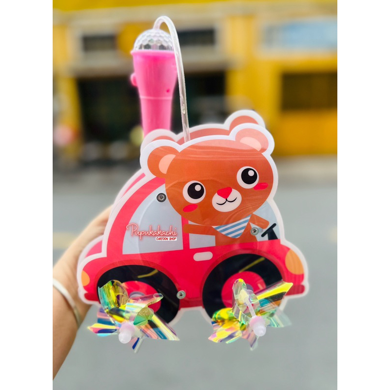 Lồng Đèn Thú Đi Xe Đạp Chong Chóng Xoay Có Đèn Nhạc Cute Chơi Trung Thu Cho Bé