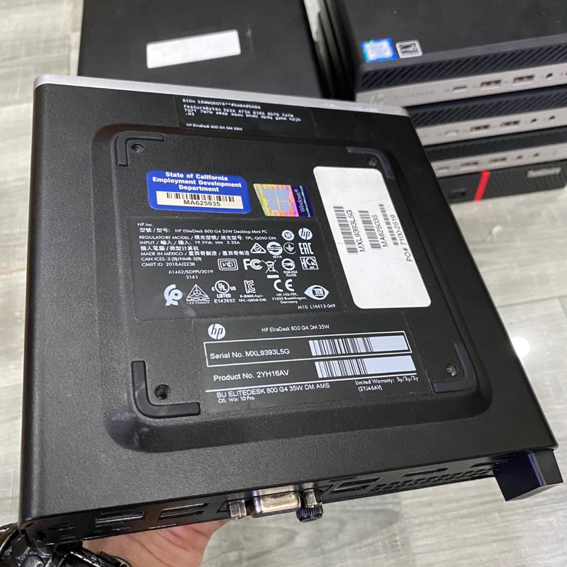 Máy bộ Hp mini Hp800G5 .i5 8400T, Ram 16Gb, ssd 256,nvme 512G