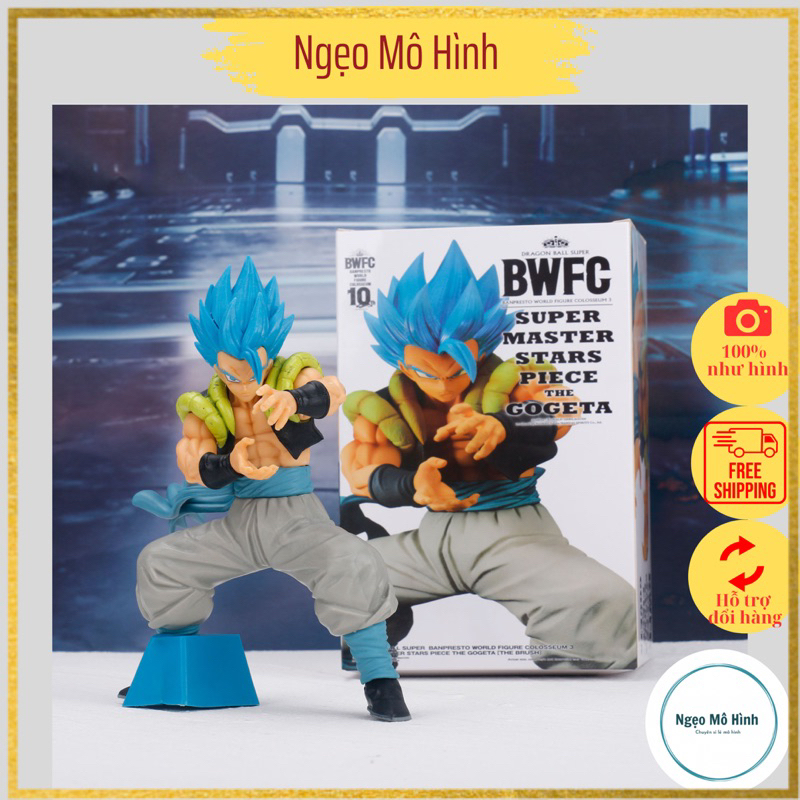 Mô hình DragonBall Songoku Gogeta Blue cao 17cm hàng cao cấp cực đẹp full box Mô hình 7 viên ngọc rồng siêu nét