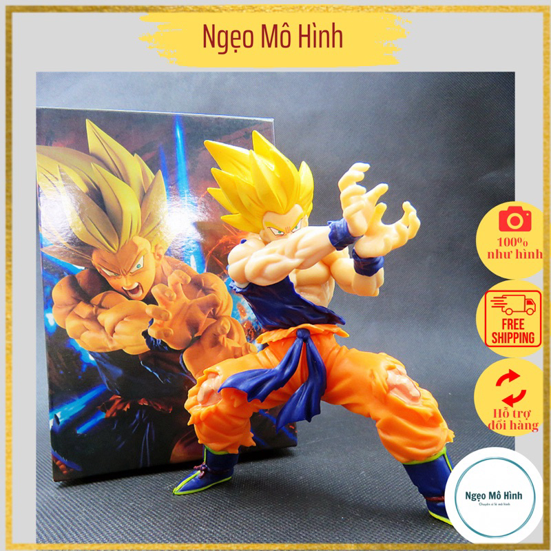 Mô hình DragonBall Songoku Gogeta Blue cao 17cm hàng cao cấp cực đẹp full box Mô hình 7 viên ngọc rồng siêu nét