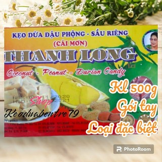 Kẹo dừa Thanh Long đậu phộng sầu riêng gói tay