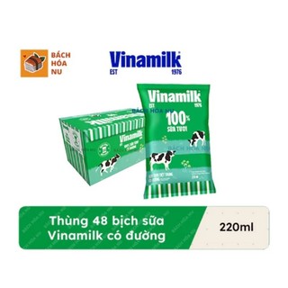 THÙNG SỮA 48 BỊCH VINAMILK ĐỦ VỊ 220ML