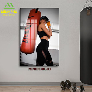Tranh Treo Tường Trang Trí Phòng Gym - Tranh Treo Phòng Gym, Phòng Thể Dục Laminate Tráng Gương