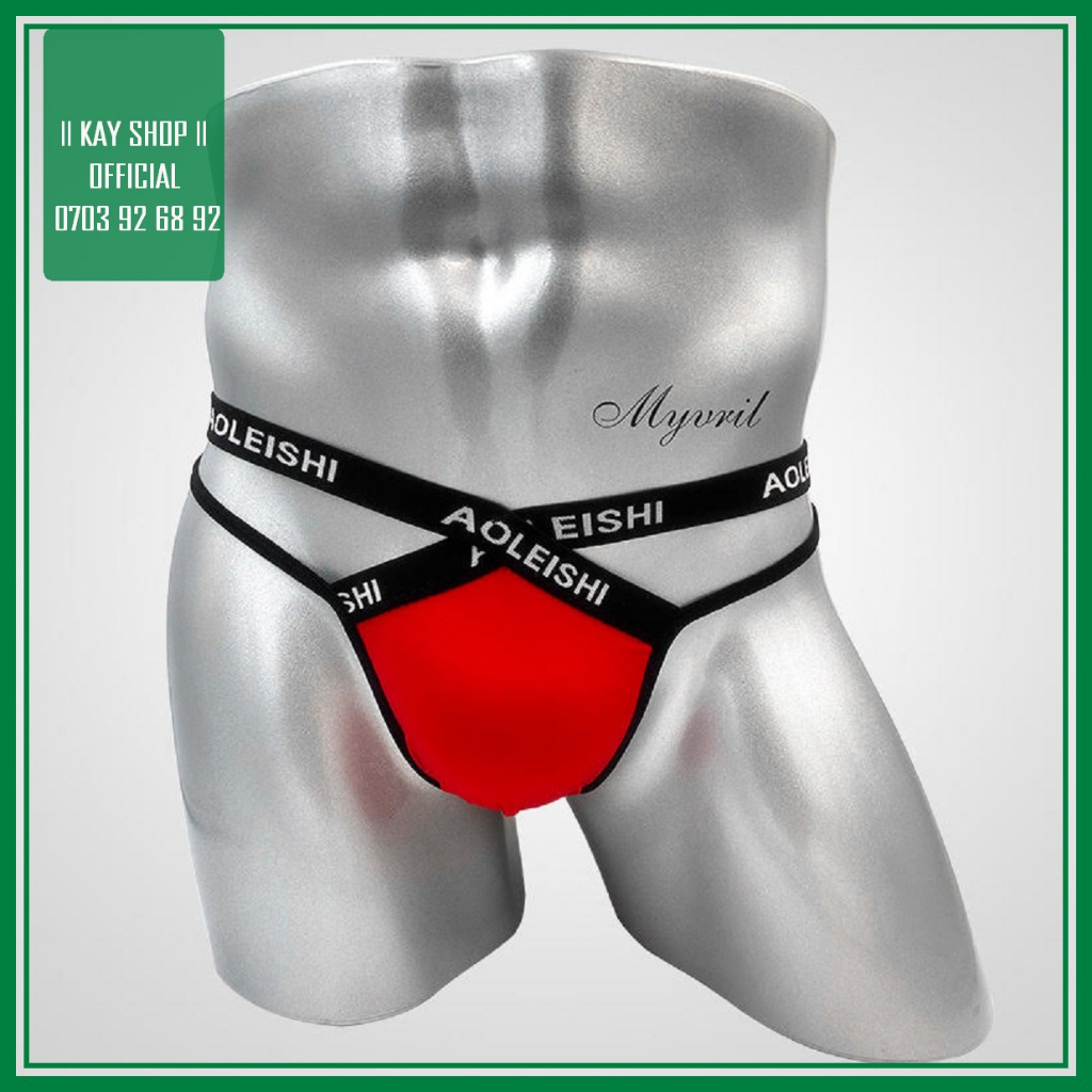 Quần lót lọt khe sexy dây AOLEISHI thun lạnh dành cho nam khoe mông - Quần sịp nam T THONG gợi cảm