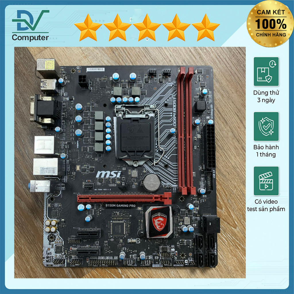 B150 Gaming có HDMI đẹp BH 1 tháng