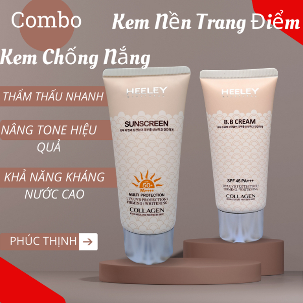 Kem Chống Nắng Heeley Collagen Sunscreen 88ml Chống Nắng Mạnh Mẽ Làm Dịu Da Nhạy Cảm