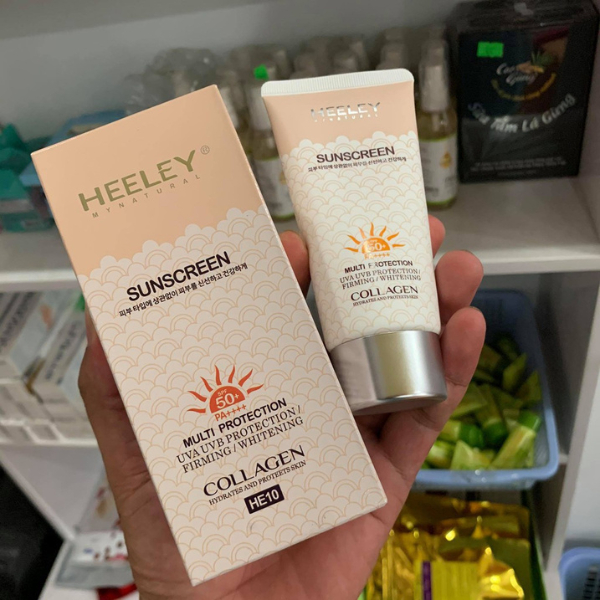 Kem Chống Nắng Heeley Collagen Sunscreen 88ml Chống Nắng Mạnh Mẽ Làm Dịu Da Nhạy Cảm