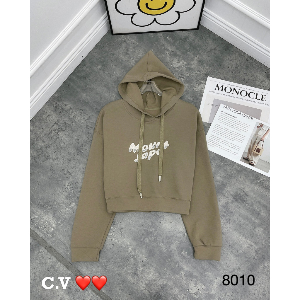 Áo hoodie crotop hàng QCL1