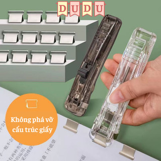 Ghim bấm giấy kẹp bấm giấy trong suốt tiện dụng cho học sinh/ văn phòng