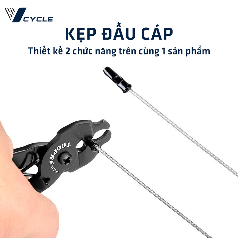 Bộ dụng cụ tháo xích xe đạp chuyên dụng Toopre| Kìm tháo xích xe đạp, đục tháo mắt xích xe đạp