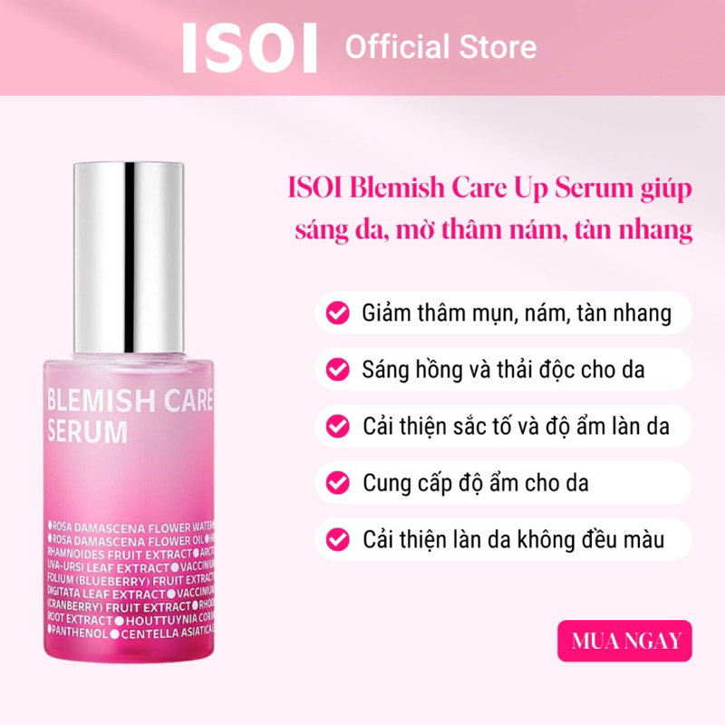 TINH CHẤT DƯỠNG SÁNG DA ISOI BLEMISH CARE SERUM 35ML
