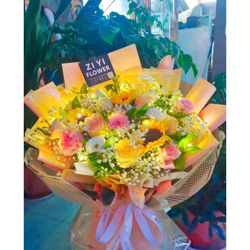 Dây đèn nháy 1m trang trí giỏ quà,đèn led