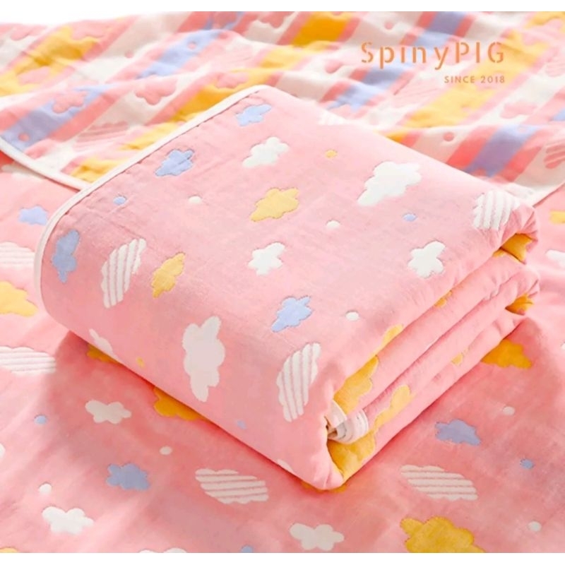 Chăn xô 6 lớp Muslin 100% cotton mềm và nhẹ 2 mặt HÀNG LOẠI 1