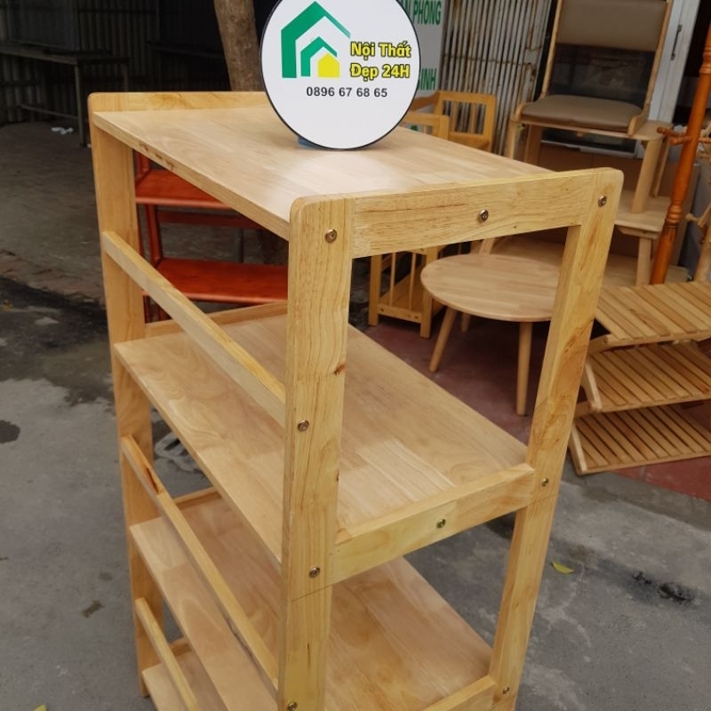 Kệ Vi Sóng Gỗ Tự Nhiên - Siêu Bền Đẹp