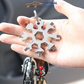 Móc khóa đa năng cờ lê bông tuyết nhỏ gọn tiện dụng