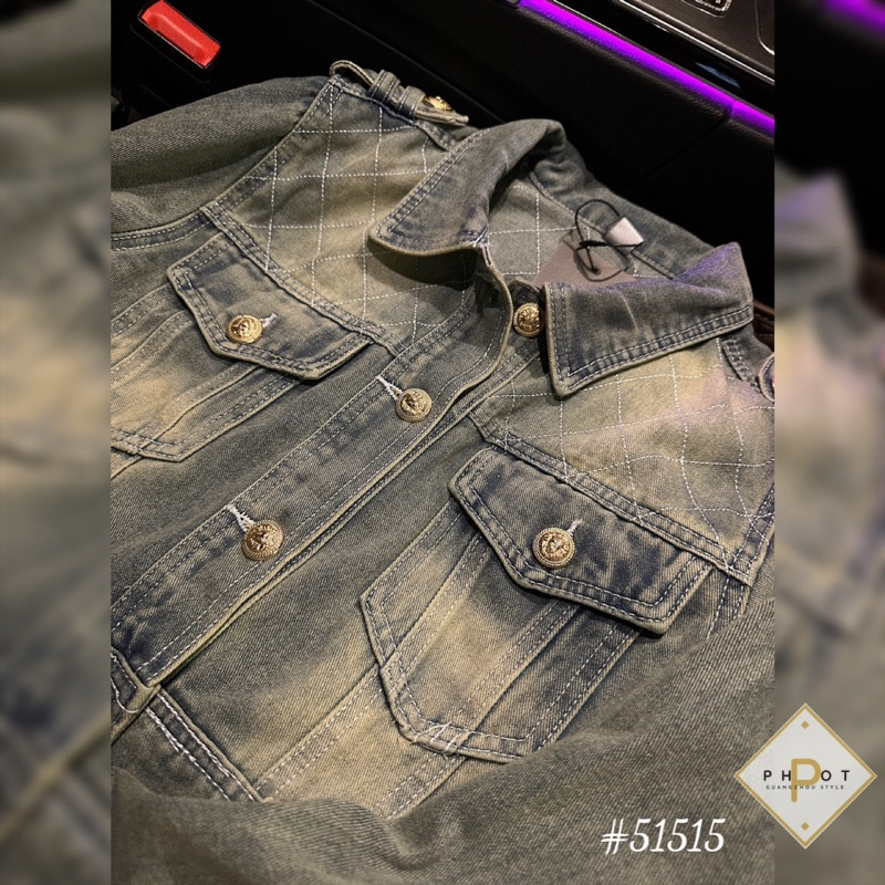 Áo khoác jean lửng siêu hot qcl1